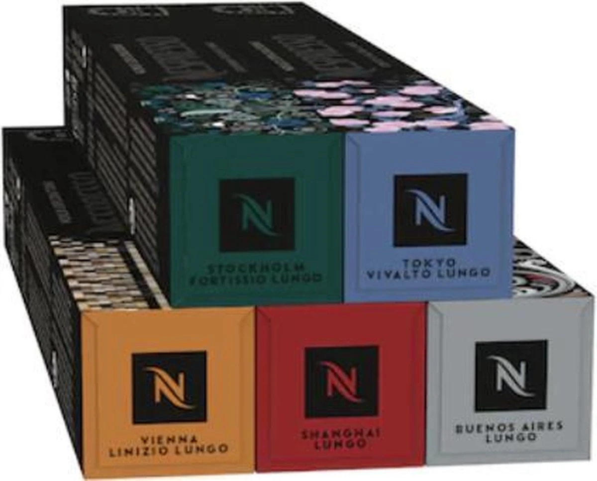Nespresso Lungo Pakket – Koffie Cups 50 Capsules 3 Nespresso Lungo Pakket – Koffie Cups 50 Capsules