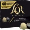 L'OR Espresso Ristretto 40 Stuks -Koffiedranken 1200x992 2