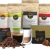 Highlands Gold - Koffiebonen Proefpakket - Koffie Cadeaupakket - 100% Arabica - Single Origin - 4 Soorten Koffie, Ambachtelijke Truffels En 2 Luxe Glazen -Koffiedranken 1200x996