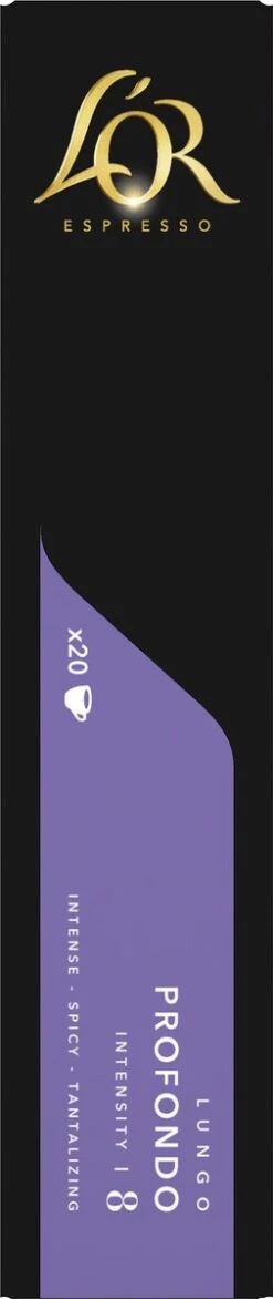 L'OR Lungo Profondo Koffiecups - Intensiteit 8/12 - 10 X 20 Capsules -Koffiedranken 253x1200 4