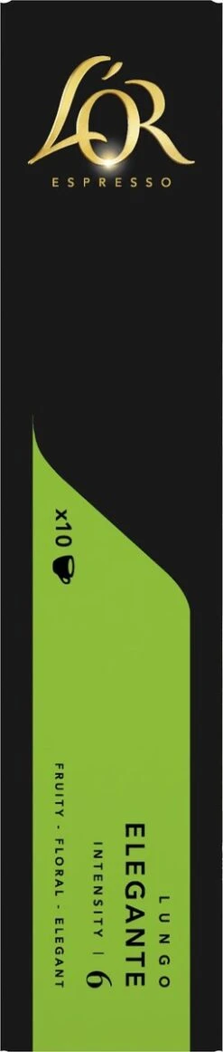 L'OR Lungo Elegante Koffiecups - Intensiteit 6/12 - 10 X 10 Capsules 15 L'OR Lungo Elegante Koffiecups - Intensiteit 6/12 - 10 X 10 Capsules -Koffiedranken 255x1200