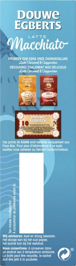 Douwe Egberts Verwenkoffie Latte Macchiato Oploskoffie - 5 X 8 Zakjes -Koffiedranken 343x1200