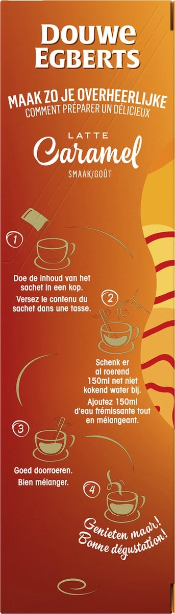 Douwe Egberts Verwenkoffie Latte Caramel Oploskoffie - 5 X 8 Zakjes 10 Douwe Egberts Verwenkoffie Latte Caramel Oploskoffie - 5 X 8 Zakjes - Afbeelding 8
