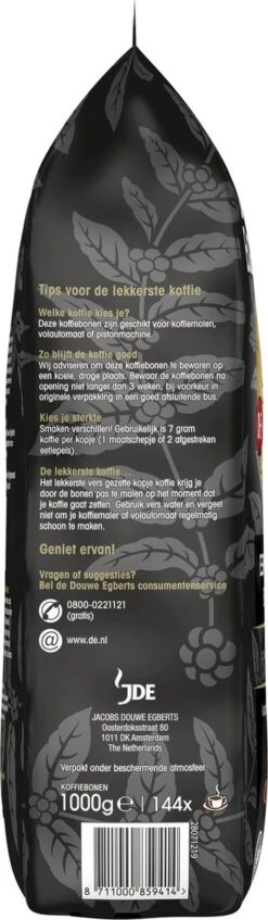 Douwe Egberts Espresso Koffiebonen - 4 X 1000 Gram - Extra Grote Verpakking -Koffiedranken 350x1200
