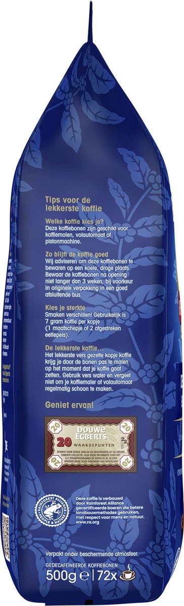 Douwe Egberts Décafé Koffiebonen - 4 X 500 Gram 9 Douwe Egberts Décafé Koffiebonen - 4 X 500 Gram - Afbeelding 7