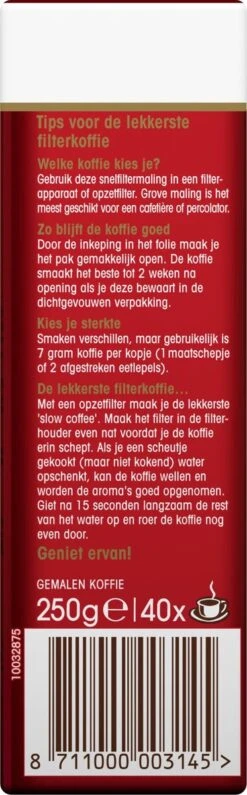 Douwe Egberts Aroma Rood Filterkoffie - 24 X 250 Gram 12 Douwe Egberts Aroma Rood Filterkoffie - 24 X 250 Gram -Koffiedranken 373x1200
