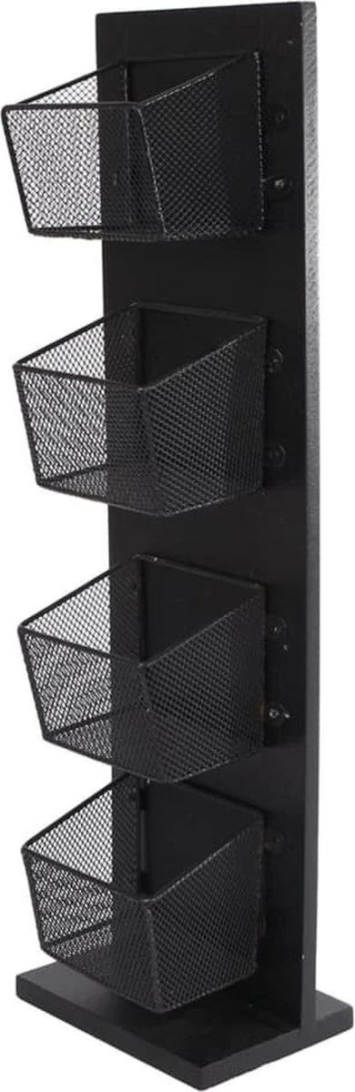 Gifts Amsterdam Theerek Mandy 1x4 12x8x42 Cm Hout En Metaal Zwart 4 Gifts Amsterdam Theerek Mandy 1x4 12x8x42 Cm Hout En Metaal Zwart - Afbeelding 2