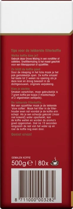 Douwe Egberts Aroma Rood Grove Maling Filterkoffie - 6 X 500 Gram 12 Douwe Egberts Aroma Rood Grove Maling Filterkoffie - 6 X 500 Gram -Koffiedranken 421x1200 1