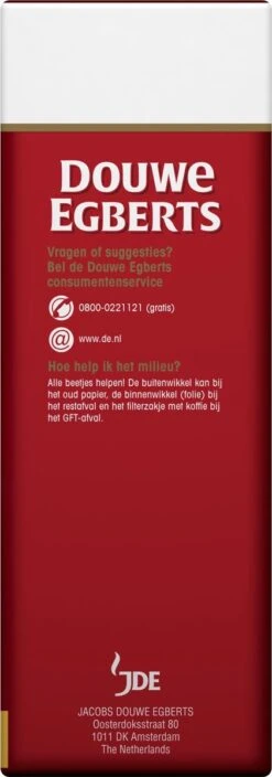 Douwe Egberts Aroma Rood Grove Maling Filterkoffie - 6 X 500 Gram 13 Douwe Egberts Aroma Rood Grove Maling Filterkoffie - 6 X 500 Gram -Koffiedranken 421x1200 2