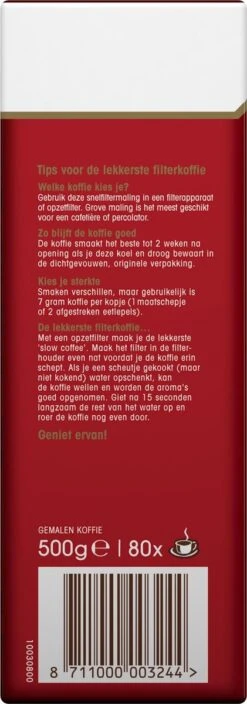 Douwe Egberts Aroma Rood Filterkoffie - 15 X 500 Gram -Koffiedranken 421x1200