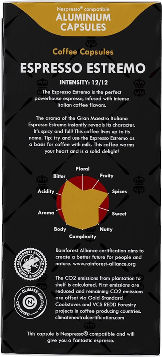 Gran Maestro Italiano - Koffiecups - Nespresso Compatibel Proefpakket - Espresso, Lungo En Meer - 10 X 20 Cups 4 Gran Maestro Italiano - Koffiecups - Nespresso Compatibel Proefpakket - Espresso, Lungo En Meer - 10 X 20 Cups - Afbeelding 2