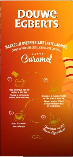 Douwe Egberts Verwenkoffie Latte Caramel Oploskoffie - 5 X 8 Zakjes 15 Douwe Egberts Verwenkoffie Latte Caramel Oploskoffie - 5 X 8 Zakjes -Koffiedranken 559x1200 1
