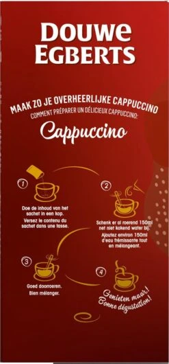Douwe Egberts Verwenkoffie Cappuccino Oploskoffie - 5 X 10 Zakjes 15 Douwe Egberts Verwenkoffie Cappuccino Oploskoffie - 5 X 10 Zakjes -Koffiedranken 559x1200 2