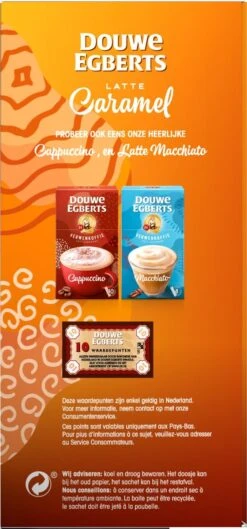 Douwe Egberts Verwenkoffie Latte Caramel Oploskoffie - 5 X 8 Zakjes 16 Douwe Egberts Verwenkoffie Latte Caramel Oploskoffie - 5 X 8 Zakjes -Koffiedranken 560x1200 1