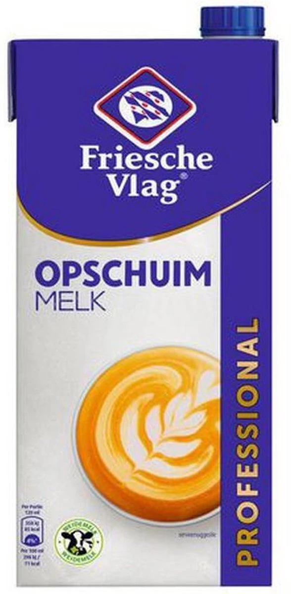Friesche Vlag Volle Opschuimmelk - 12 X 1 Liter 4 Friesche Vlag Volle Opschuimmelk - 12 X 1 Liter - Afbeelding 2