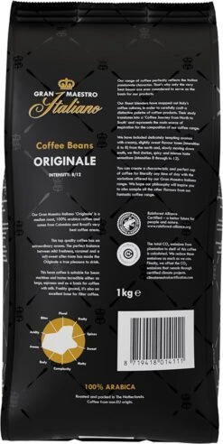 Gran Maestro Italiano - Orginale - Koffiebonen - Bonen Voor Espresso En Lungo - Arabica – 4 X 1kg 8 Gran Maestro Italiano - Orginale - Koffiebonen - Bonen Voor Espresso En Lungo - Arabica – 4 X 1kg -Koffiedranken 602x1200 2