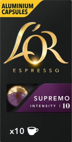 L'OR Espresso Supremo Koffiecups - Intensiteit 10/12 - 10 X 10 Capsules -Koffiedranken 607x1200 5