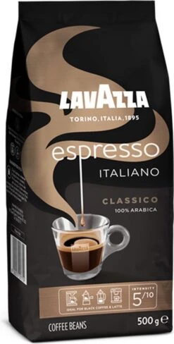Lavazza Espresso Italiano Classico Koffiebonen - 500 Gram X4 -Koffiedranken 608x1200 2