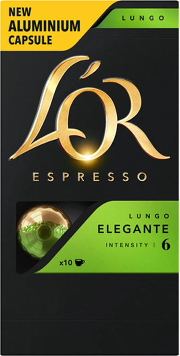 L'OR Lungo Elegante Koffiecups - Intensiteit 6/12 - 10 X 10 Capsules 13 L'OR Lungo Elegante Koffiecups - Intensiteit 6/12 - 10 X 10 Capsules - Afbeelding 11