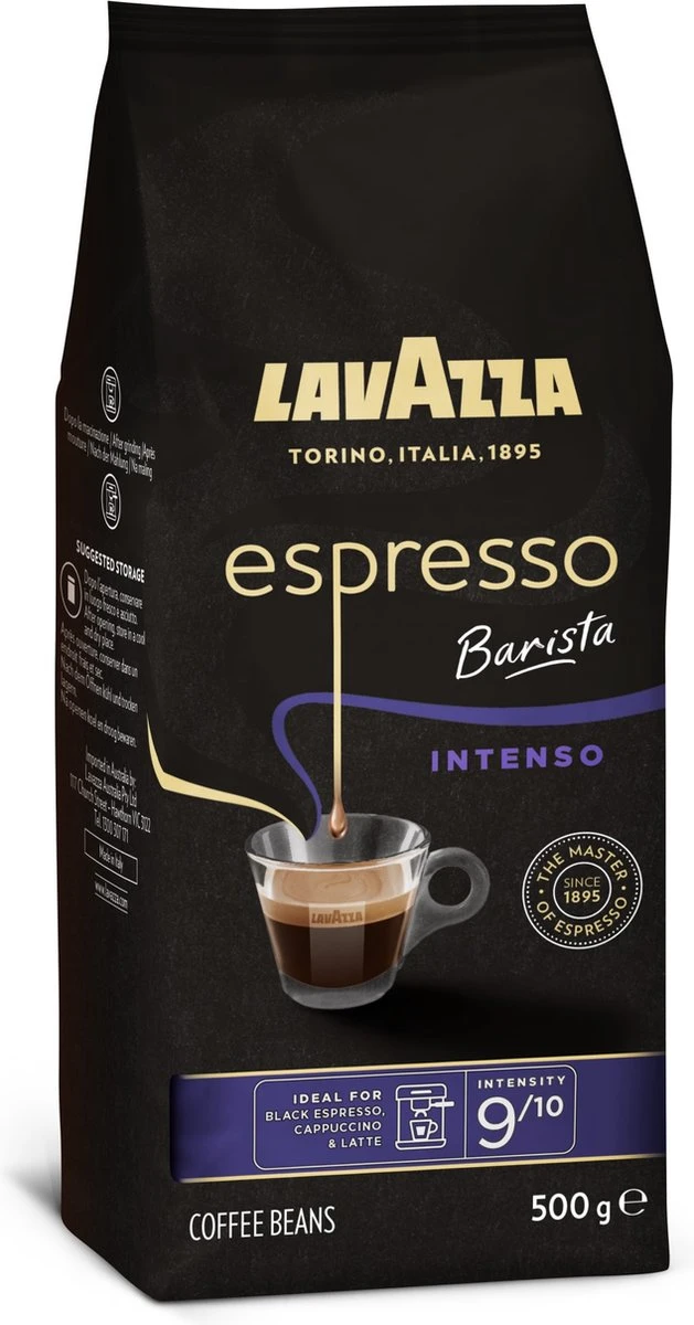 Lavazza Espresso Barista Intenso Koffiebonen - 500 Gram X4 6 Lavazza Espresso Barista Intenso Koffiebonen - 500 Gram X4 - Afbeelding 4