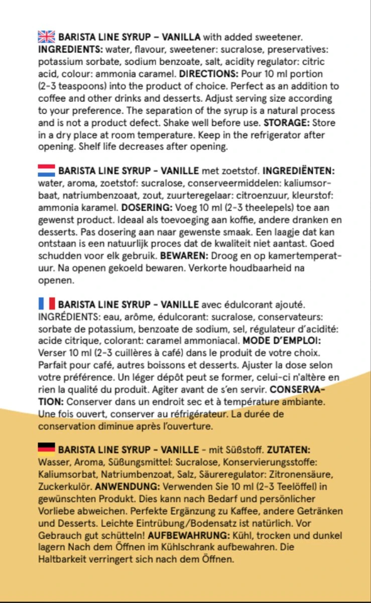 Fitcy | Koffiesiroop | Vanille | Barista Syrup | Zero | Vegan | Vetvrij | Suikervrij | Keto-vriendelijk | Koffie | Siroop | 1L 5 Fitcy | Koffiesiroop | Vanille | Barista Syrup | Zero | Vegan | Vetvrij | Suikervrij | Keto-vriendelijk | Koffie | Siroop | 1L - Afbeelding 3