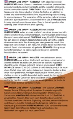 Fitcy | Koffiesiroop | Hazelnoot | Barista Syrup | Zero | Vegan | Vetvrij | Suikervrij | Keto-vriendelijk | Koffie | Siroop | MET DOSEERPOMP | 1L -Koffiedranken 739x1200