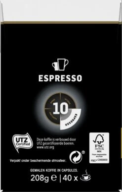 Douwe Egberts Espresso Krachtig (10) - 5 X 40 Koffiecups -Koffiedranken 765x1200