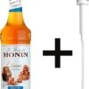 Monin Caramel Suikervrij 70cl Koffiesiroop Met Doseer Pompje -Koffiedranken 824x1200