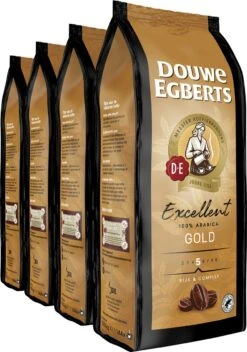 Nieuwe uitgaven 11 Douwe Egberts Excellent Gold Koffiebonen - 5/9 Intensiteit - 4 X 1kg
