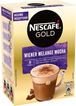 Nescafé Gold Wiener Melange Mocha Oploskoffie - 6 Doosjes à 8 Zakjes 11 Nescafé Gold Wiener Melange Mocha Oploskoffie - 6 Doosjes à 8 Zakjes -Koffiedranken 856x1200 2
