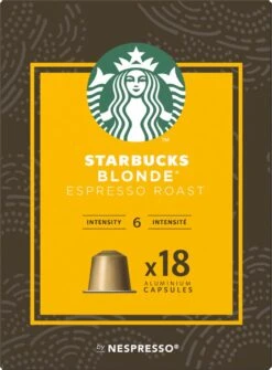 Starbucks By Nespresso Capsules Blonde Espresso Roast - 7 Doosjes à 18 Koffiecups 8 Starbucks By Nespresso Capsules Blonde Espresso Roast - 7 Doosjes à 18 Koffiecups -Koffiedranken 884x1200