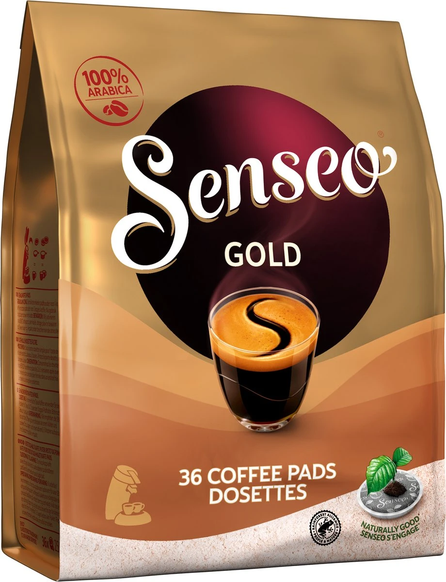 Senseo Gold Koffiepads - 5/9 Intensiteit - 10 X 36 Pads 11 Senseo Gold Koffiepads - 5/9 Intensiteit - 10 X 36 Pads - Afbeelding 9