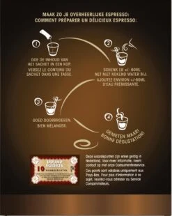 Douwe Egberts Espresso Sticks Oploskoffie - 6 X 25 Zakjes -Koffiedranken 957x1200