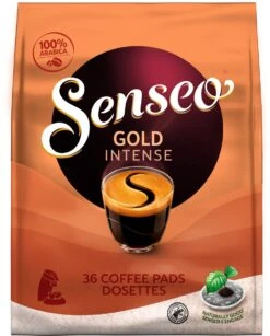 Senseo Gold Intense Koffiepads - 7/9 Intensiteit - 4 X 36 Pads 16 Senseo Gold Intense Koffiepads - 7/9 Intensiteit - 4 X 36 Pads -Koffiedranken 966x1200
