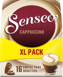 Senseo Cappuccino Koffiepads - 2/9 Intensiteit - 4 X 16 Pads - Voordeelverpakking -Koffiedranken 981x1200 1