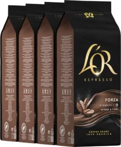 Nieuwe uitgaven 9 L'OR Forza Koffiebonen (9) - 4x 1000 Gram