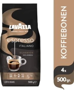 Lavazza Espresso Italiano Classico Koffiebonen - 500 Gram X4 -Koffiedranken 992x1200 2
